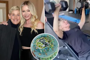 Portia de Rossi wishes ‘sweetest’ wife Ellen DeGeneres happy 66th birthday with gym montage