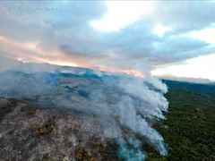 "Out Of Control" Fire Breaks Out In Argentina's UNESCO World Heritage Site Park