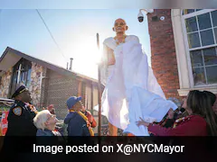 New Mahatma Gandhi Statue Unveiled Outside US Temple After 2022 Vandalism