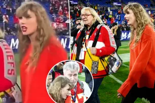 Taylor Swift calls Ed Kelce ‘dad’ as she looks for Travis after Chiefs vs. Ravens game