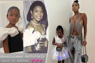 Gabrielle Union’s 5-year-old daughter, Kaavia, recreates mom’s ‘90s prom look