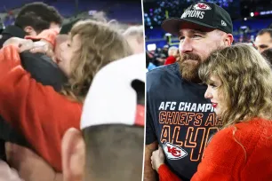 Hear Taylor Swift and Travis Kelce’s loved-up interaction after Chiefs win: ‘I’ve never been so proud of anyone’