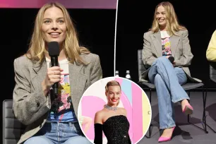 Margot Robbie dresses down in  Barbie tee to address Oscars snub