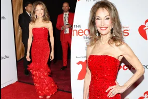 Susan Lucci, 77, looks radiant in red strapless gown at AHA Red Dress Collection fashion show