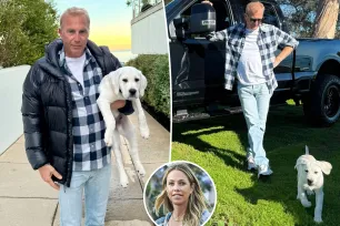 Kevin Costner shows off new puppy amid ex-wife Christine Baumgartner’s romance with former neighbor Josh Connor