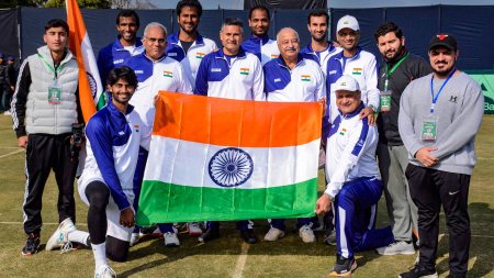 Davis Cup, IND vs PAK: Yuki Bhambri and Saketh Myneni’s straight-sets doubles win seals India’s promotion