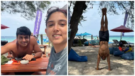 Ira Khan shares new pictures from Indonesia honeymoon, Nupur Shikhare performs headstands at picturesque locations. See here