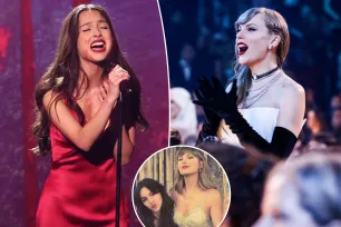 Taylor Swift dances to Olivia Rodrigo’s Grammys 2024 performance, squashes feud rumors