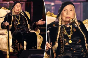 Joni Mitchell, 80, makes Grammys debut with rare performance at 2024 show