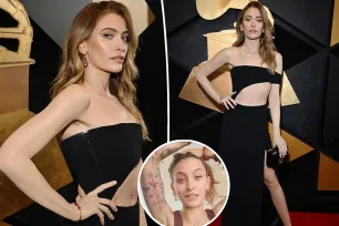 Paris Jackson covers up more than 80 tattoos on 2024 Grammys red carpet