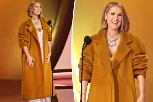 Celine Dion makes surprise Grammys 2024 appearance in couture coat and gown