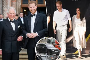 Prince Harry arrives in UK without Meghan Markle as he rushes to be by King Charles’ side amid cancer battle