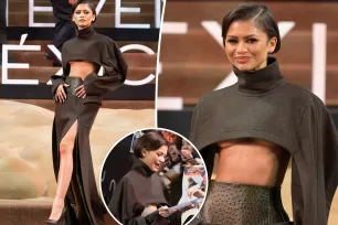 Zendaya promotes ‘Dune: Part Two’ in another otherworldly crop top