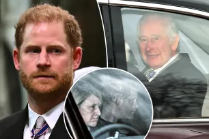 Prince Harry jets out of London after brief visit with cancer-stricken King Charles as William resumes work