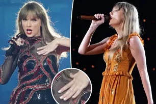 Taylor Swift shows off white nails at Eras Tour Tokyo concert in honor of ‘The Tortured Poets Department’ album