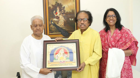 Veteran music composer Pyarelal Sharma awarded Lakshminarayana International Award