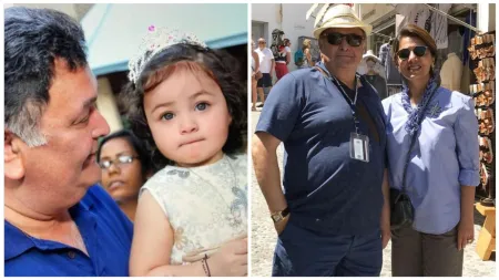 Neetu Kapoor, Soni Razdan react to edited picture of Rishi Kapoor holding granddaughter Raha: ‘Too adorable’