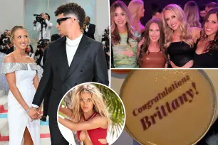 Patrick Mahomes celebrates wife Brittany’s SI Swimsuit Issue debut at private dinner ahead of Super Bowl