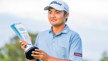 Golf: Kiwi rookie Kazuma Kobori in rare company with dream start to professional career