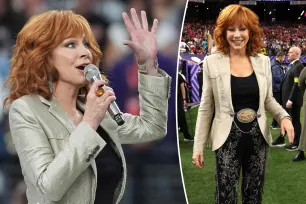 Reba McEntire sings emotional national anthem at Super Bowl 2024