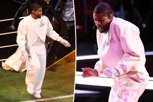 Usher dazzles in white Dolce &amp; Gabbana look for Super Bowl 2024 halftime show performance