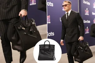 Christian McCaffrey carries edgy $68K Hermès bag to 2024 Super Bowl