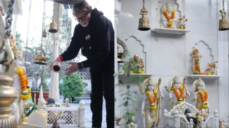 Amitabh Bachchan posts pictures of temple at Jalsa days after visiting Ayodhya Ram Mandir for the second time. See images