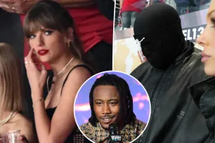 Ex-NFL star claims Taylor Swift had Kanye West ‘kicked out’ of Super Bowl for buying seat in front of her, but pics say otherwise