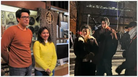 Aamir Khan’s son Junaid Khan and Sai Pallavi shoot for their next film in Japan. See photos