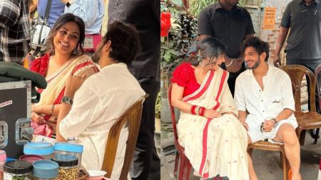 Hina Khan and Munawar Faruqui shoot for a music video in Kolkata, pictures go viral