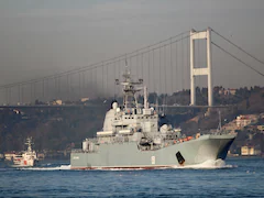 Ukraine Says Destroyed Russia Landing Ship In Black Sea