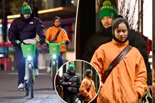 Harry Styles and girlfriend Taylor Russell go on nighttime bike ride in London