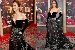 Jennifer Lopez looks starry in sheer zodiac-themed gown for ‘This Is Me…Now’ premiere