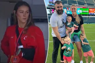 Jason Kelce weighs in on wife Kylie’s ‘continued refusal’ to wear Chiefs gear