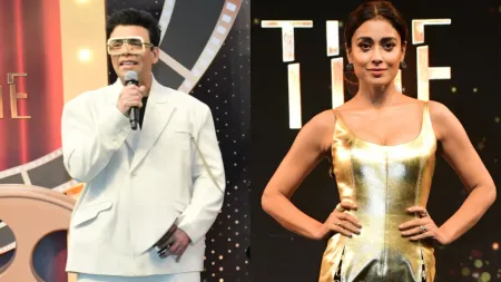 Karan Johar asks Shriya Saran the ‘sexiest thing about Bollywood’, she says ‘really hot people’: ‘Love Shah Rukh Khan’ 