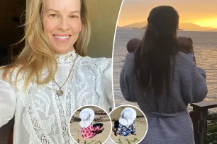 Hilary Swank reveals twin son and daughter’s names in sweet Valentine’s Day post