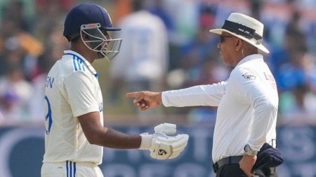 How R Ashwin conceded 5 runs to England while batting in third Test at Rajkot?