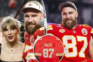 Travis Kelce and Taylor Swift donate signed Kansas City Chiefs jersey to charity