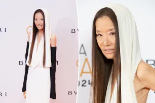 Vera Wang, 74, flaunts age-defying appearance in hooded gown at the BAFTA Gala 2024