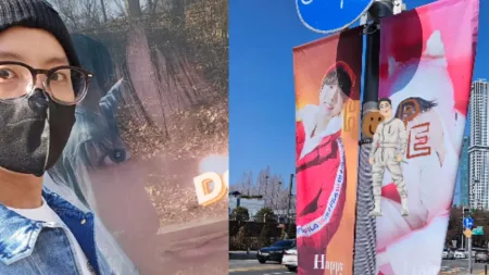 BTS’ J-hope takes a stroll in Seoul, shares pictures of his birthday posters across city: ‘Happy hope day’