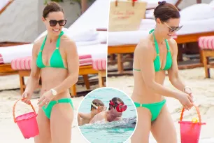 Bikini-clad Pippa Middleton flaunts fit figure during beach day with husband and 3 kids