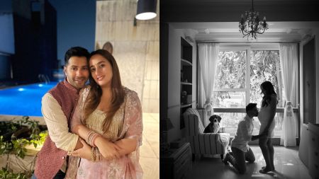 Varun Dhawan kisses wife Natasha Dalal’s baby bump in adorable pregnancy announcement: ‘My family…’