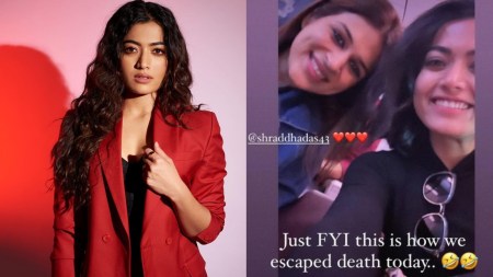 Rashmika Mandanna’s flight makes emergency landing, actor shares picture of how she ‘escaped death’