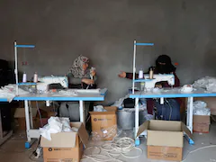 Bridal Gown Tailors Turn To Making Diapers In War-Hit Gaza