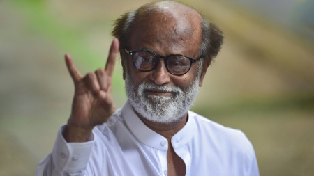 Rajinikanth attends long-time friend Vijayakumar’s granddaughter Diya’s wedding, watch