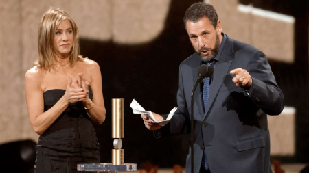 People’s Choice Awards 2024 full winners list: Jennifer Aniston roots for People’s Icon Award winner Adam Sandler, Taylor Swift and Travis Kelce win