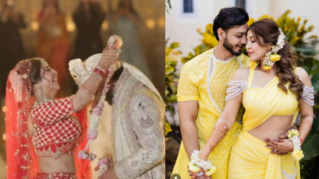 Devon ke Dev Mahadev actor Sonarika Bhadoria and Vikas Parashar tie the knot in a grand Ranthambore wedding. Watch