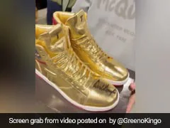 Watch: Russian CEO Wins Trump's Autographed Golden Sneakers For $9,000