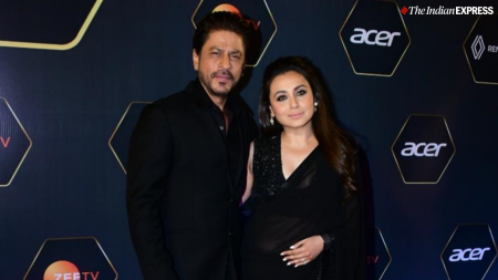 Shah Rukh Khan poses with Rani Mukerji on DPIFF 2024 red carpet, fans are reminded of KKHH’s Rahul and Tina: ‘Please cast them together’