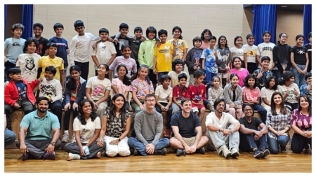 Shah Rukh Khan attends AbRam’s school event, poses with teachers and students. See pics